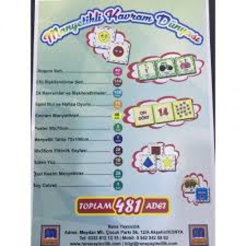 RANA Manyetik Kavram Dünyası Seti (481 parça)